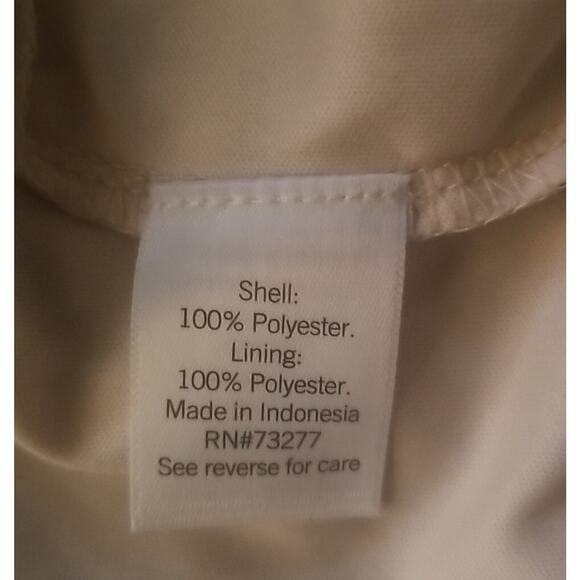 Nine West Women's Dress White/Cream Black Stripes Sheer Lined Size XXL - Picture 16 of 16